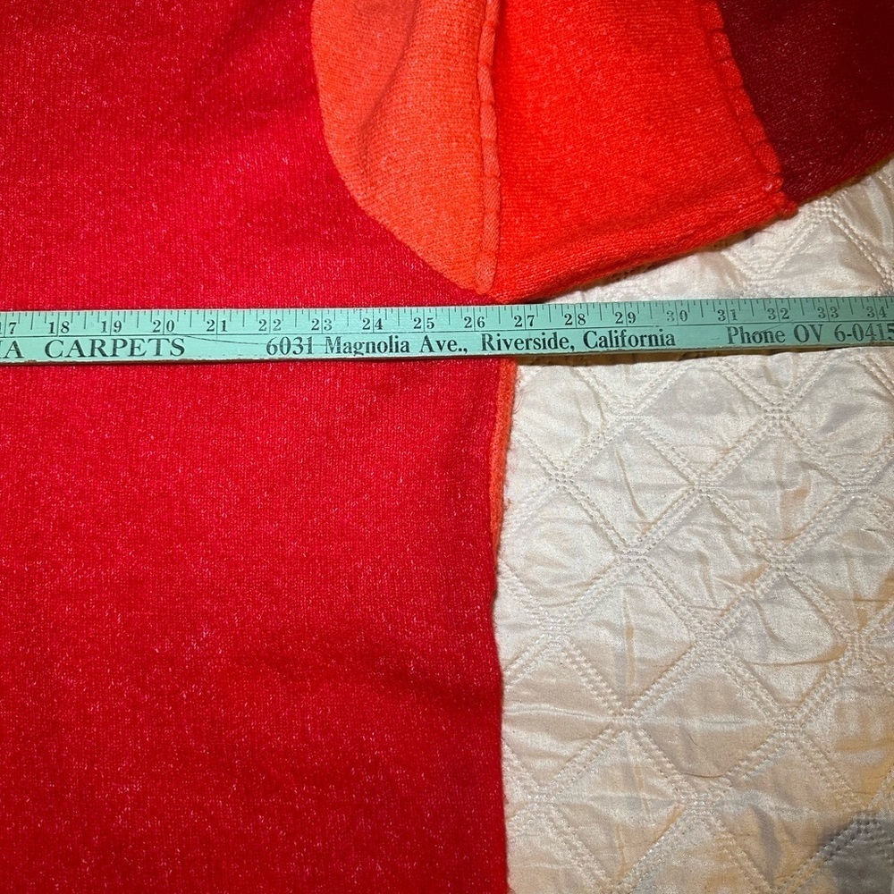 Zara Knit Red Sweater oversized # A1 - Picture 5 of 8